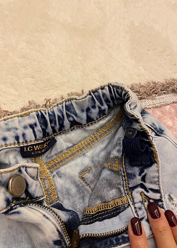 Kız çocuk Batik Desenli  Kot Pantolon - Görsel 3