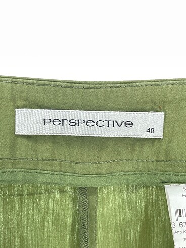 40 Beden yeşil Renk Perspective Kumaş Pantolon %70 İndirimli.