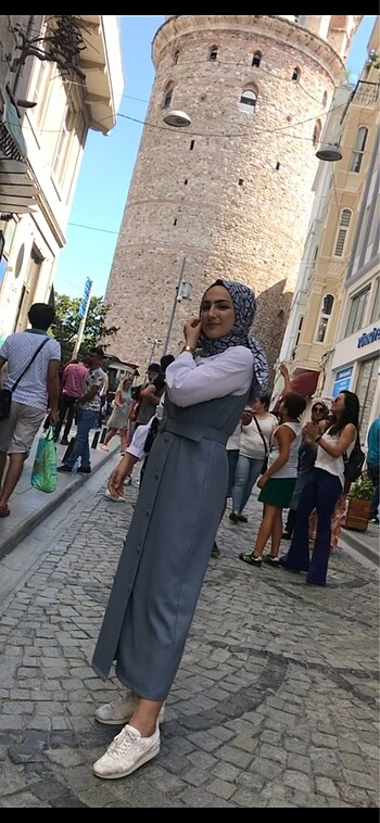 40 Beden turkuaz Renk Salopet