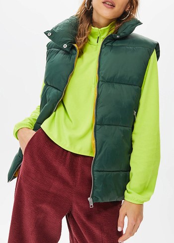 Jack & Jones Jxellie Puffer Vest Kadın Yeşil Yelek Kadın - Görsel 6