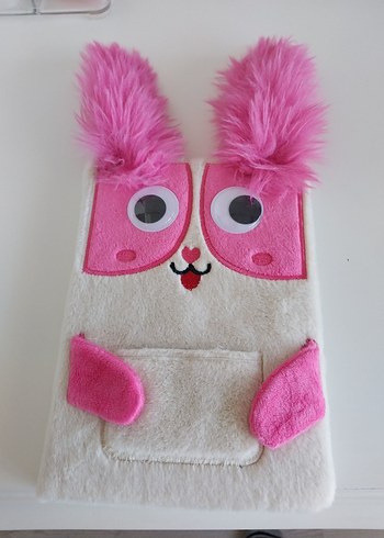 Pembe Kulaklı Peluş Tavşan not defteri günlük