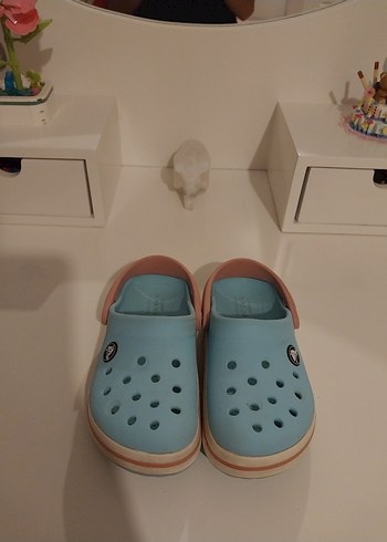 Crocs kız Çocuk Mavi Bantlı Terlik