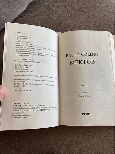  Beden Paulo Coelho - Mektub
