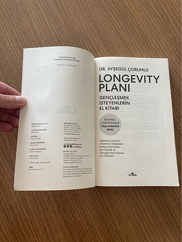  Beden Ayşegül Çoruhlu - Longevity Planı