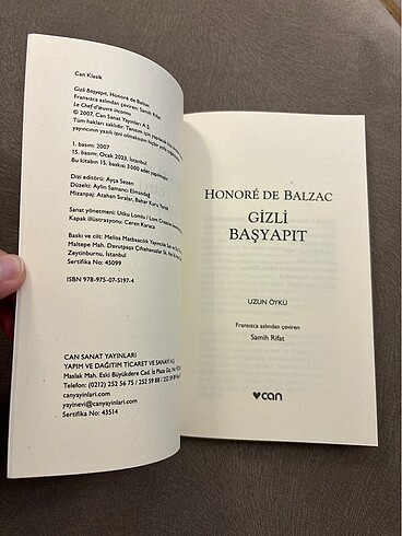  Beden Gizli Başyapıt - Honore de Balzac