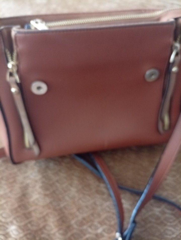 Bej Süet Tokalı Kadın Çanta - Görsel 3