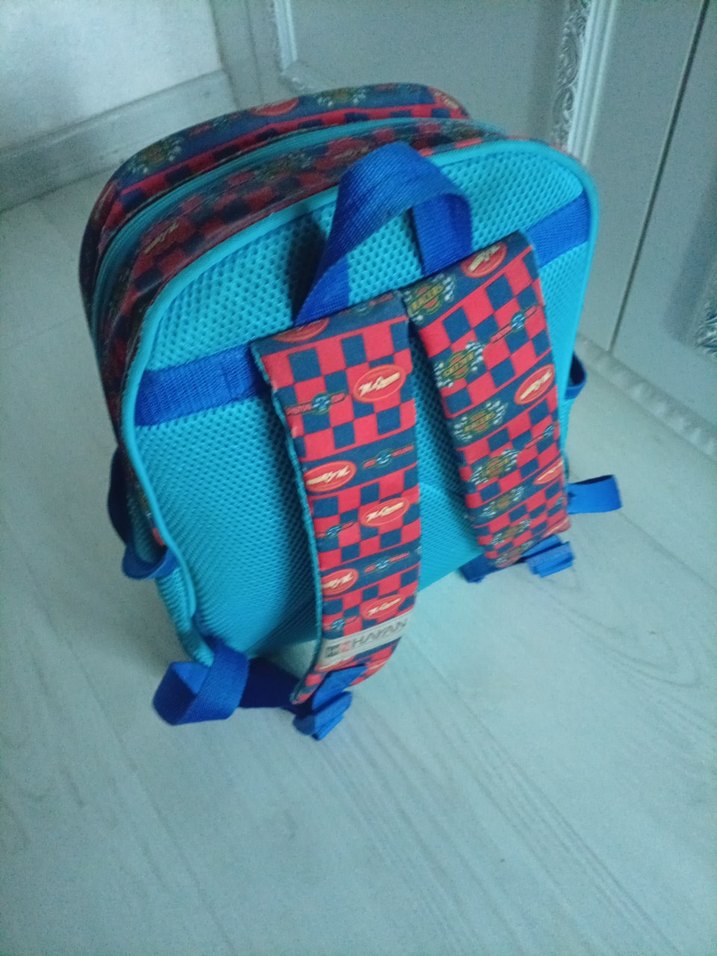 Renkli Lightning McQueen Çocuk Okul Çantası - Görsel 2