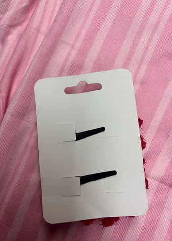 Nakışlı Kırmızı Kurdale Çocuk Saç Tokası - Görsel 2