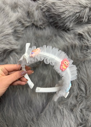 Pastel Desenli Elastik Bebek Saç Bandı - Görsel 2