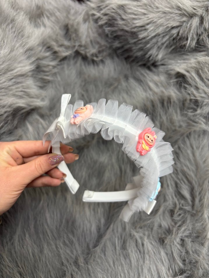 Pastel Desenli Elastik Bebek Saç Bandı - Görsel 2