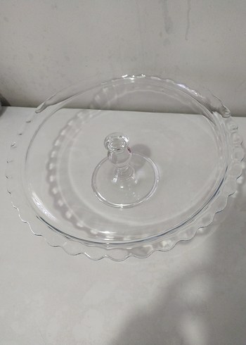Paşabahçe Maxi patisserie Cam Ayaklı Pasta Tabağı