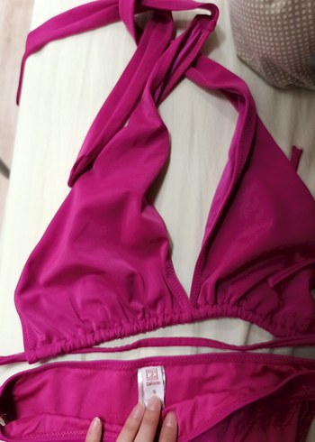 Pembe İpli Bikini Takımı - Görsel 3