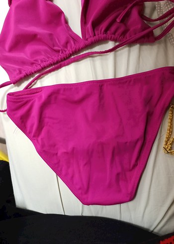 Pembe İpli Bikini Takımı - Görsel 4