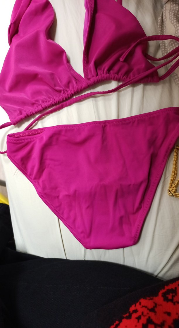 Pembe İpli Bikini Takımı - Görsel 4