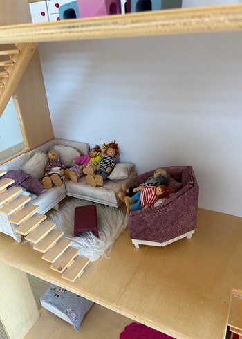 Pembe Ahşap Oyun Evi - Görsel 6