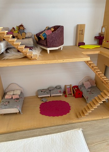 Pembe Ahşap Oyun Evi - Görsel 5