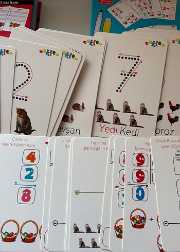 Renkli Yaz-Sil Eğitim Aktivite Kartları - Görsel 5