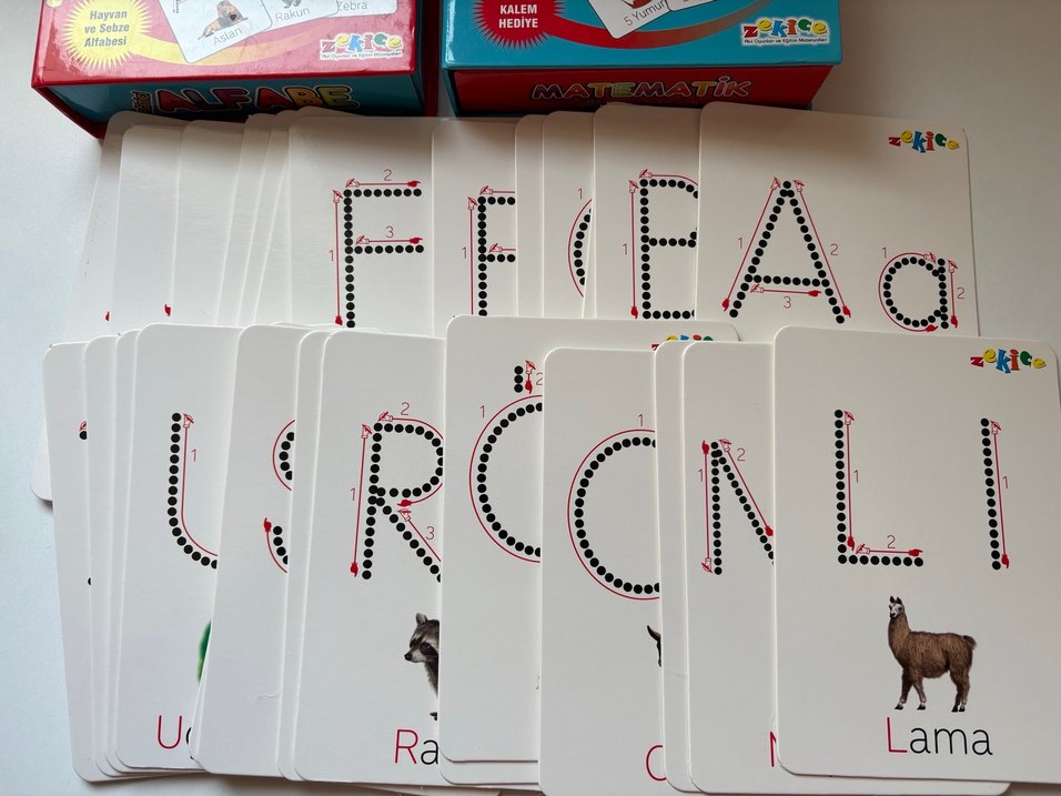 Renkli Yaz-Sil Eğitim Aktivite Kartları - Görsel 2