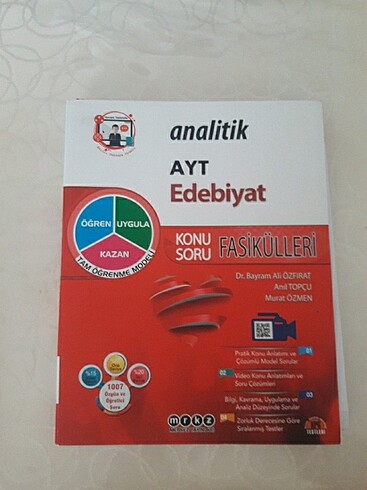 Merkez yayınları ayt edebiyat konu anlatım kitabı 