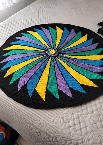 Nakışlı Mor Çocuk Örtüsü tane fiyatı. - Görsel 9