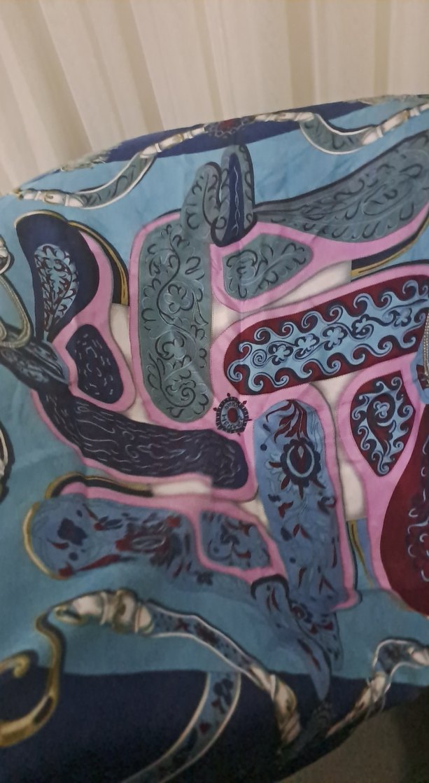 Zincir Detaylı Çok Renkli Bohem Kadın esarp - Görsel 4