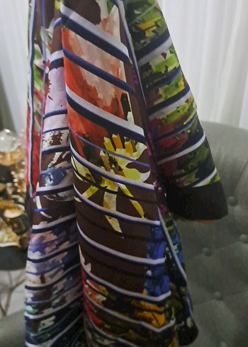 Kadın twill ipek esarp - Görsel 5