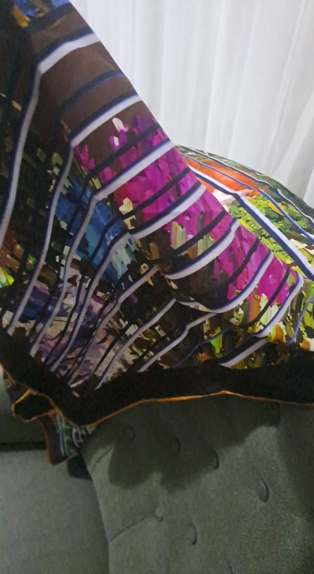 Kadın twill ipek esarp - Görsel 4