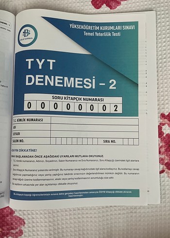 Beden TYT Kamp Tam Tekrar Soru Kitabı