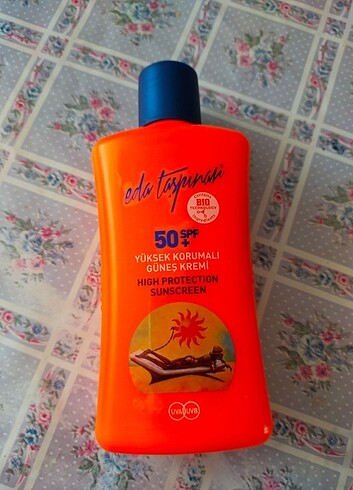 Eda Taşpınar 50 spf güneş kremi 