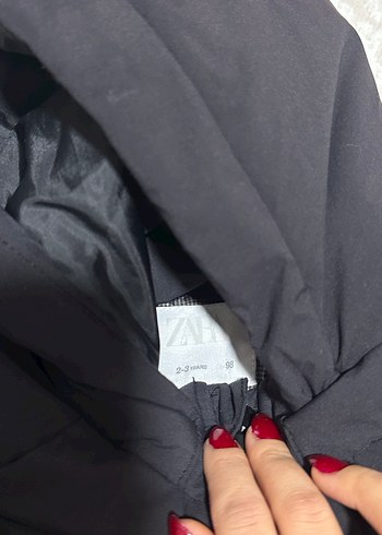 ZARA Kürklü kız Çocuk Mont - Görsel 4