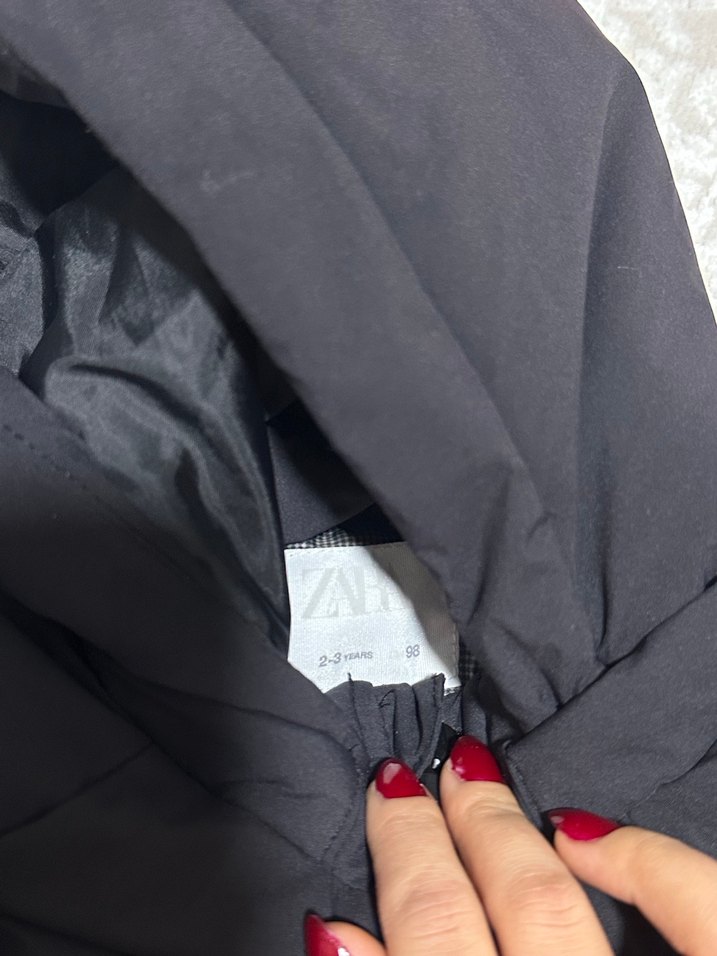 ZARA Kürklü kız Çocuk Mont - Görsel 5