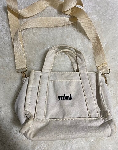 Bershka Krem mini çantaaa