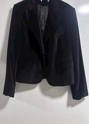 Zara Siyah Kadife Blazer Ceket