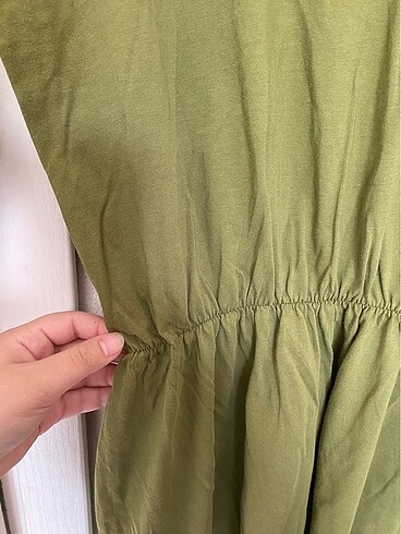 xl Beden yeşil Renk yeşil yazlık elbise