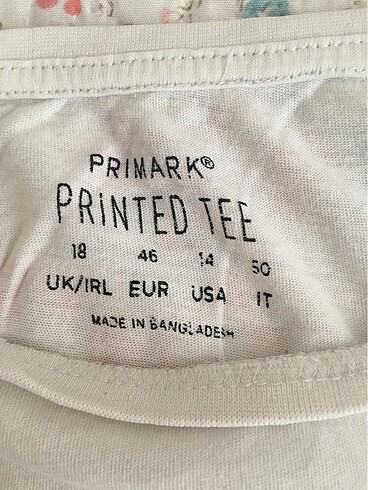 Diğer Çiçek desenli yazılı T-shirt