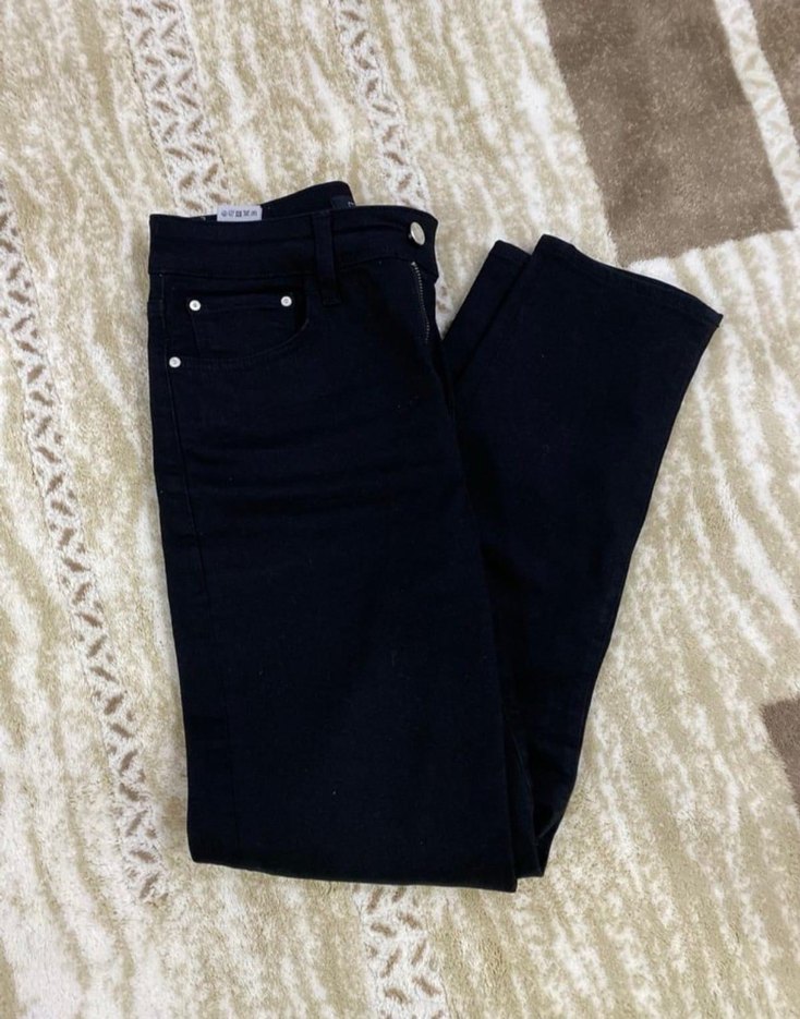 Mavi Siyah Mom Jeans - Görsel 3