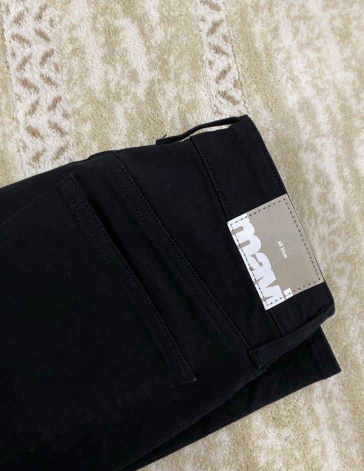 Mavi Siyah Mom Jeans - Görsel 2