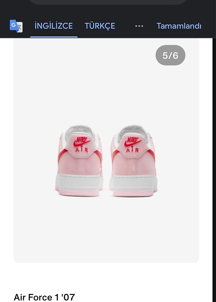 kadın nike air force - Görsel 3