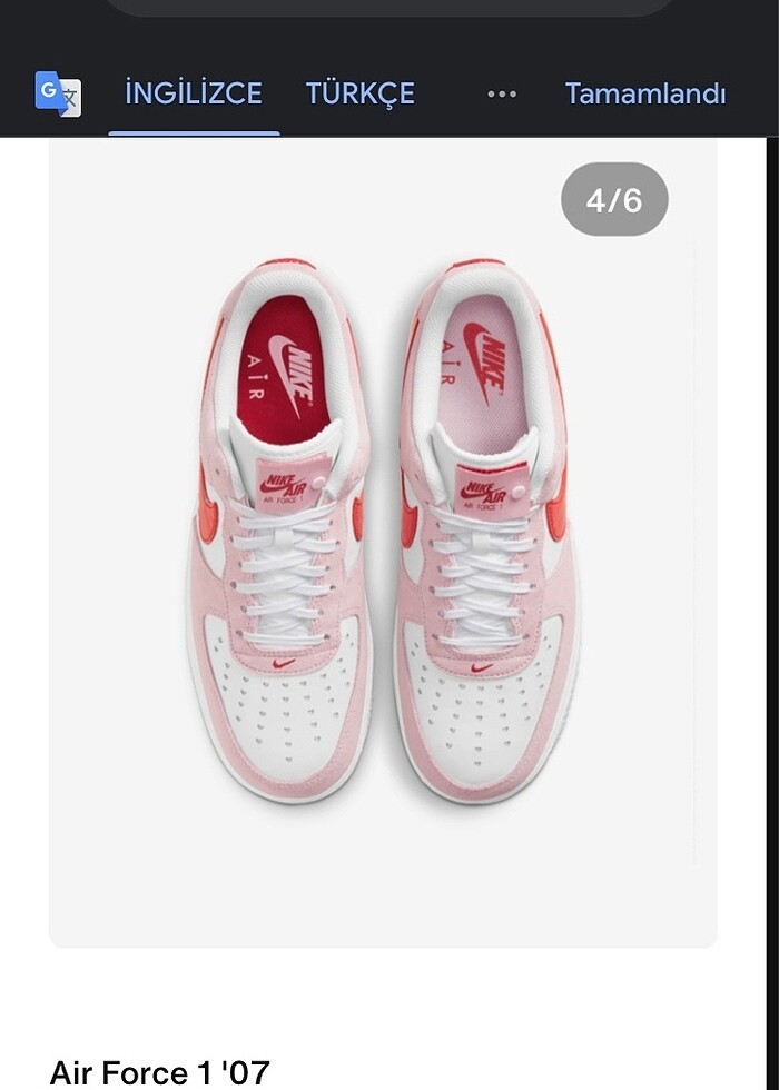 kadın nike air force - Görsel 4