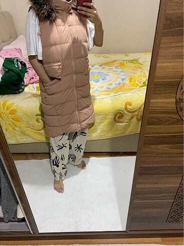 38 Beden Şişme yelek uzun