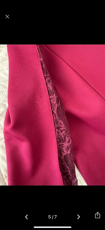 defacto dantel detaylı elbise - Görsel 5