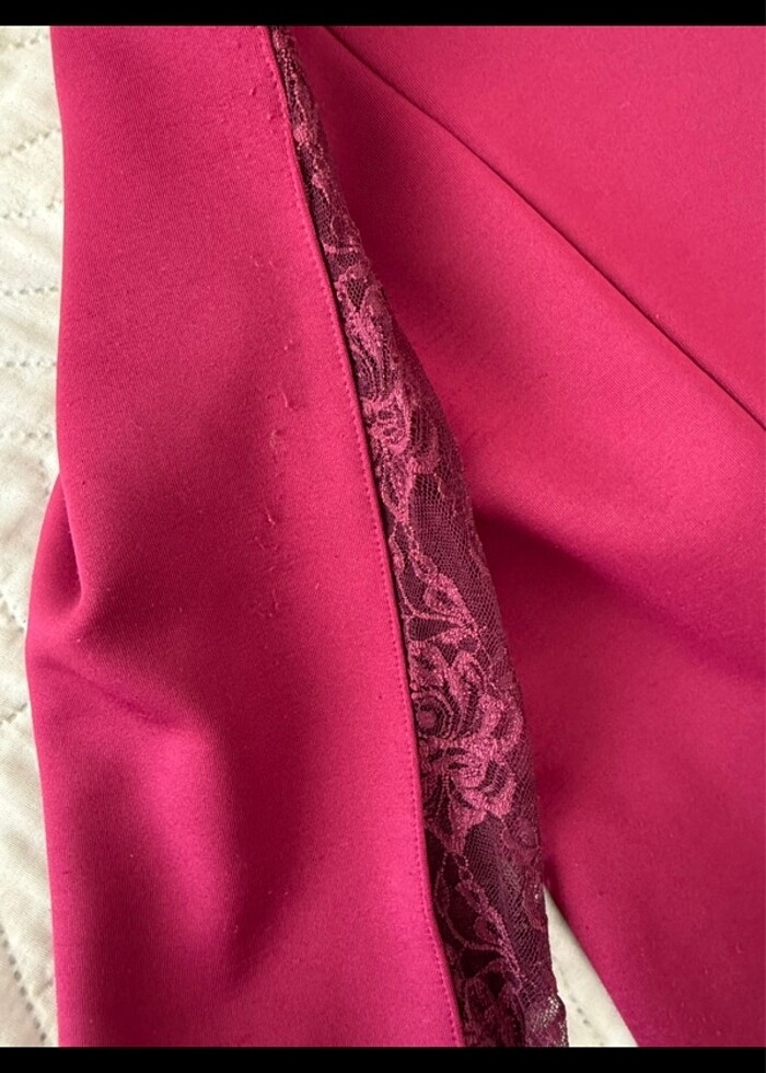 defacto dantel detaylı elbise - Görsel 5