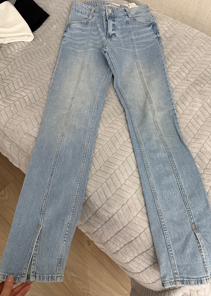 bershka  orta bel jean - Görsel 2