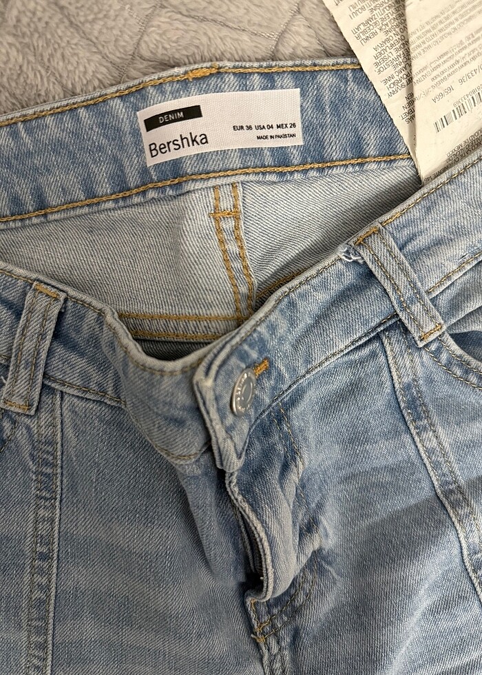 bershka  orta bel jean - Görsel 3