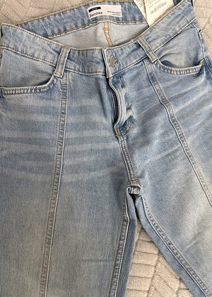 bershka  orta bel jean - Görsel 4