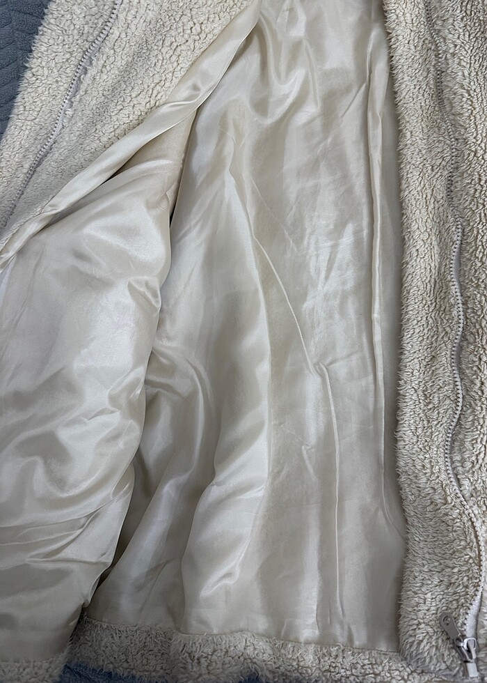 standart beden geniş peluş mont - Görsel 2