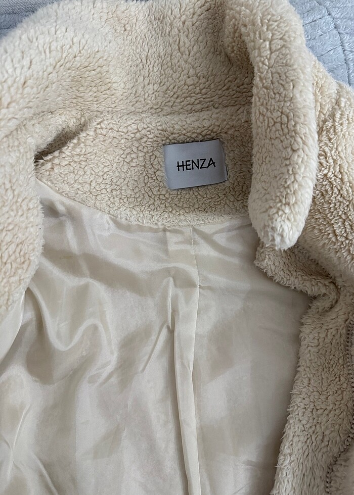 standart beden geniş peluş mont - Görsel 3