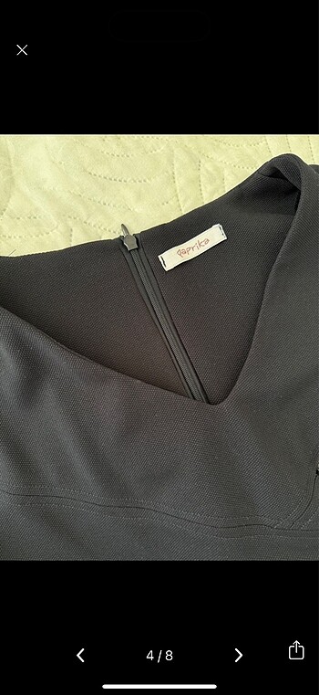 lacivert kısa kollu elbise - Görsel 3