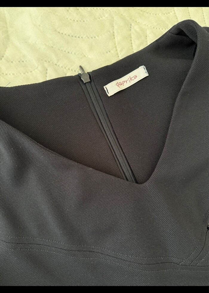 lacivert kısa kollu elbise - Görsel 3