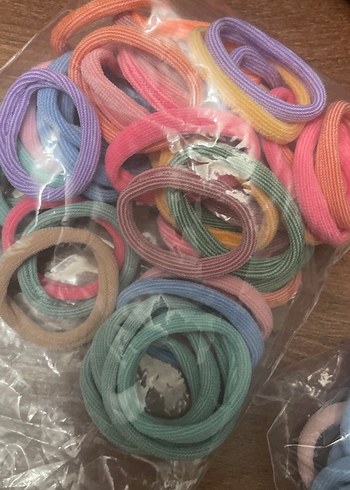 Renkli Elastik Çocuk Saç Tokaları 10 adet - Görsel 3